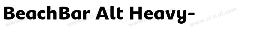 BeachBar Alt Heavy字体转换